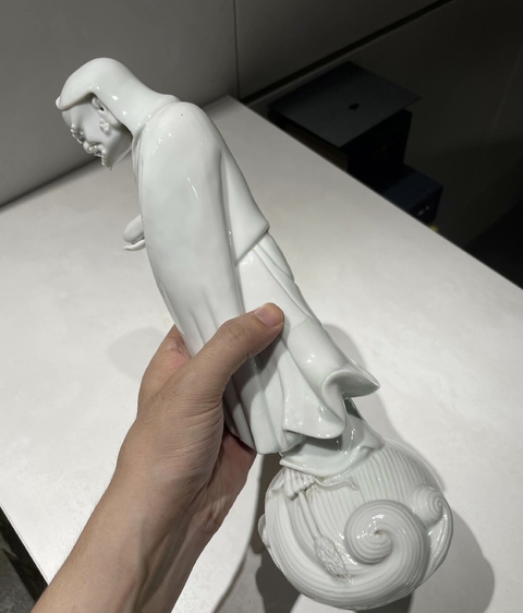 古玩陶瓷德化達摩造像真品鑒賞圖