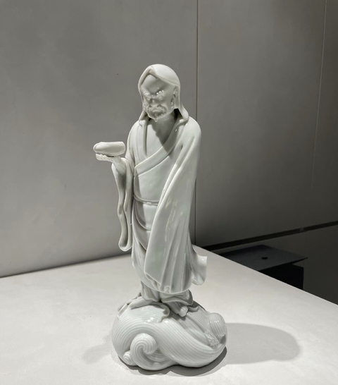 古玩陶瓷德化達摩造像真品鑒賞圖