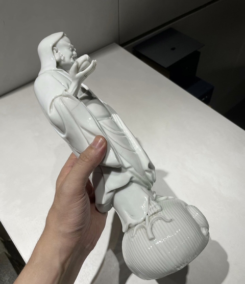 古玩陶瓷德化達摩造像真品鑒賞圖