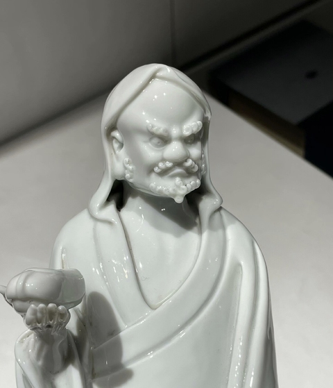 古玩陶瓷德化達摩造像真品鑒賞圖