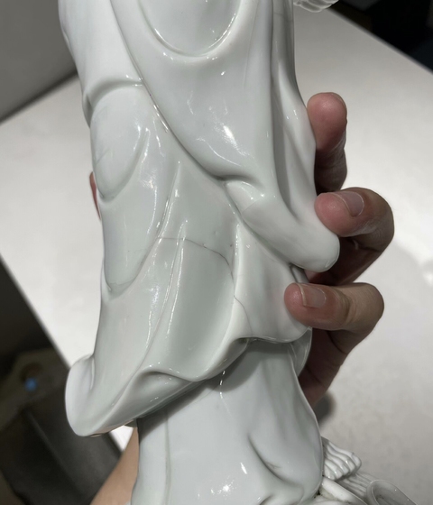 古玩陶瓷德化達摩造像真品鑒賞圖