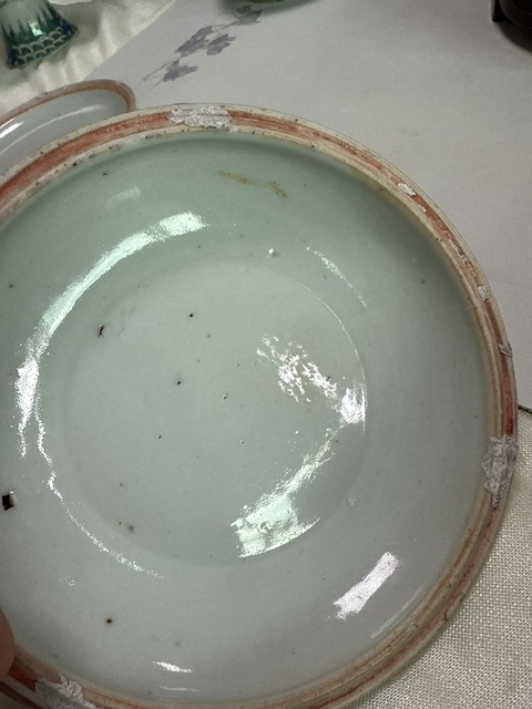 古玩陶瓷青花教子折桂圖印盒真品鑒賞圖