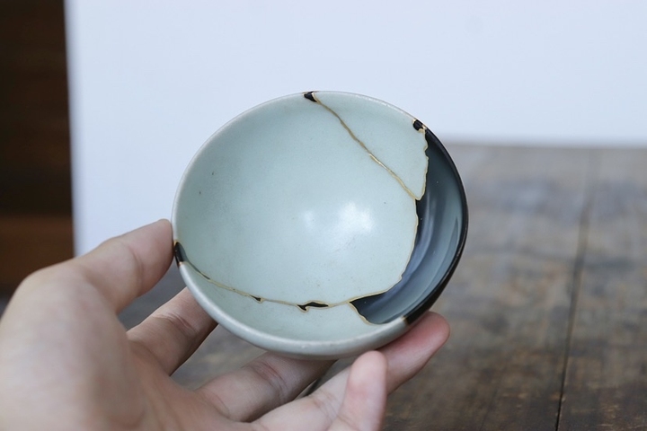 古玩陶瓷龍泉青瓷粉青釉泡泡盞真品鑒賞圖