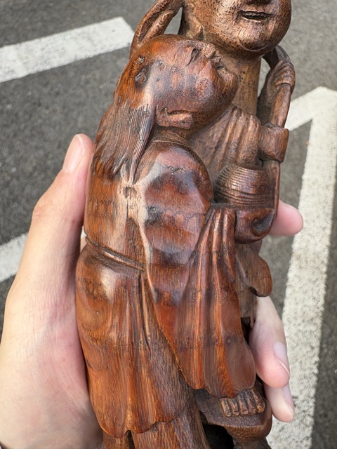 古玩雜項竹根雕真品鑒賞圖