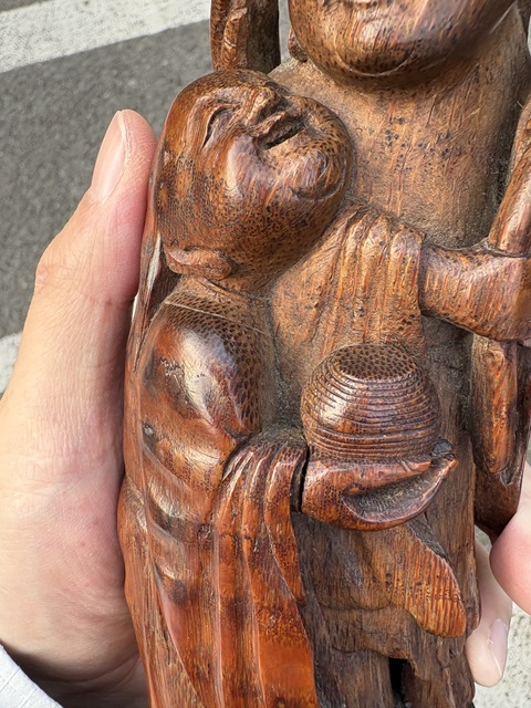 古玩雜項竹根雕真品鑒賞圖