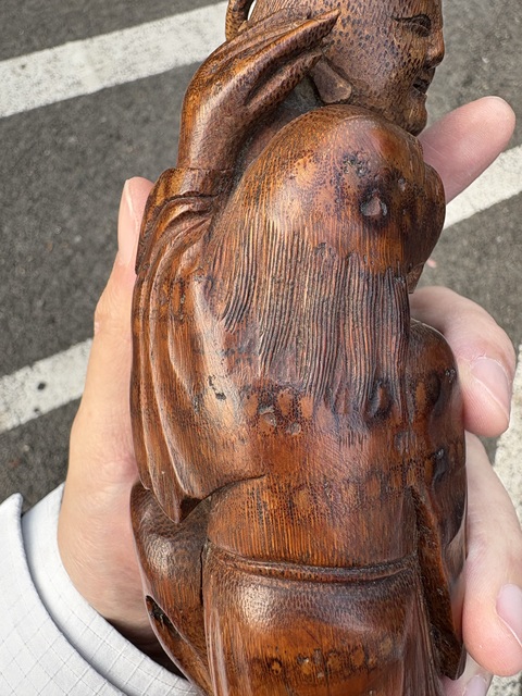 古玩雜項竹根雕真品鑒賞圖