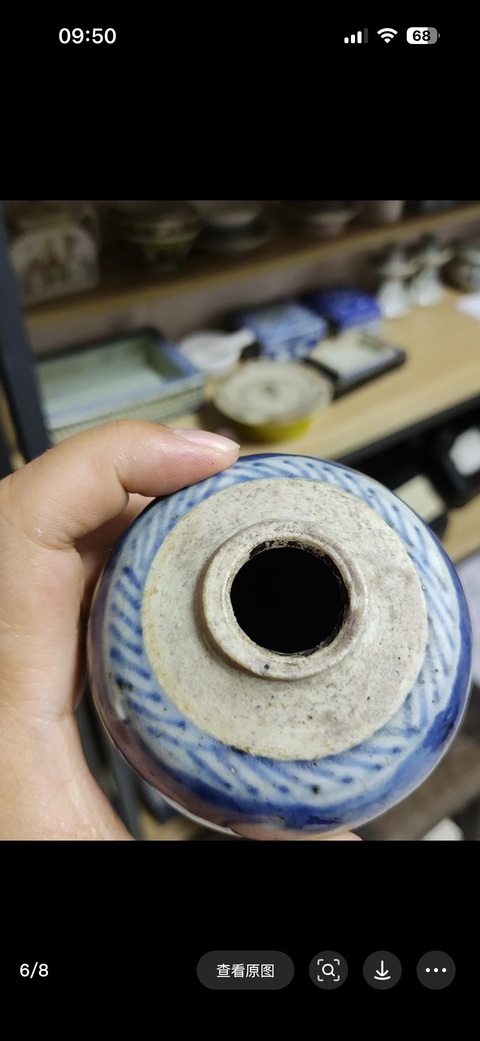 古玩陶瓷青花冰梅罐真品鑒賞圖