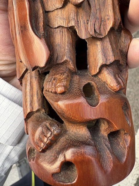 古玩雜項竹根雕真品鑒賞圖