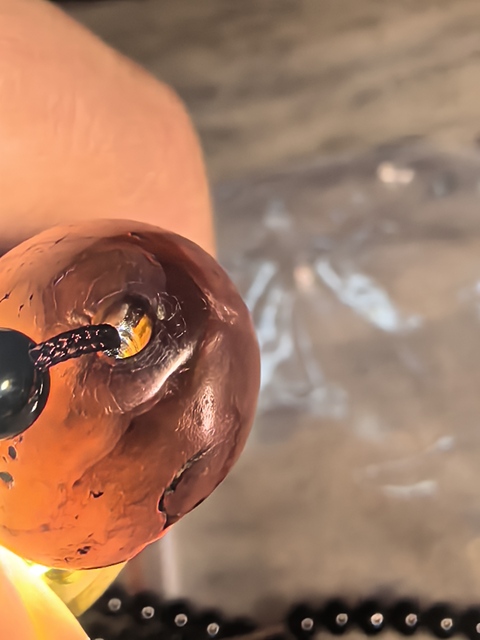 古玩玉器纏絲瑪瑙橄欖形珠真品鑒賞圖