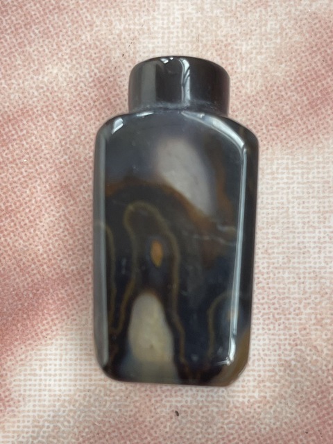 古玩玉器瑪瑙雕“素紋鼻煙壺”真品鑒賞圖