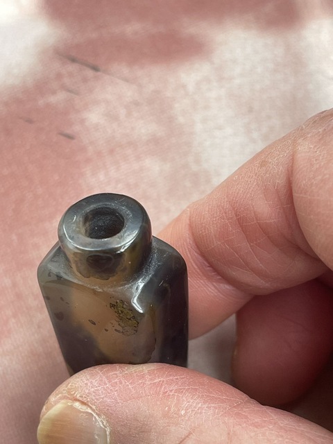 古玩玉器瑪瑙雕“素紋鼻煙壺”真品鑒賞圖