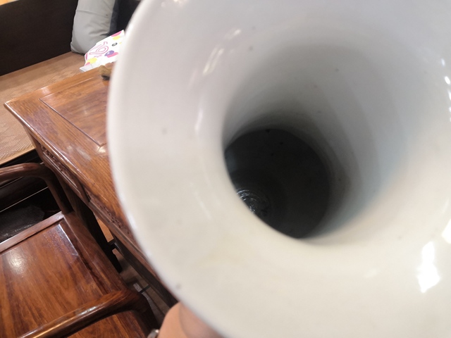 古玩陶瓷人物山水紋粉彩鳳尾尊真品鑒賞圖