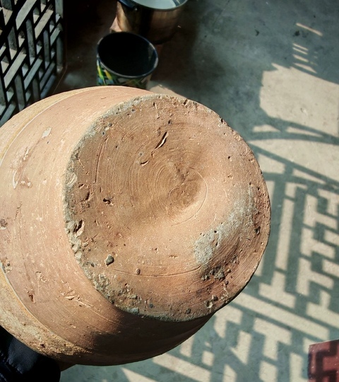 古玩陶瓷青釉四系盤口瓶真品鑒賞圖