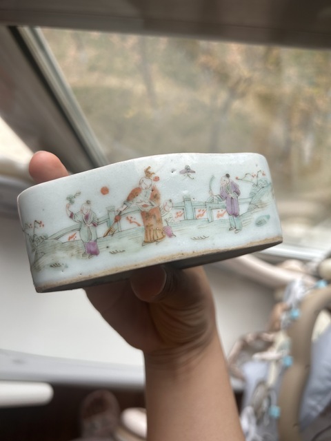 古玩陶瓷粉彩刨花缸真品鑒賞圖