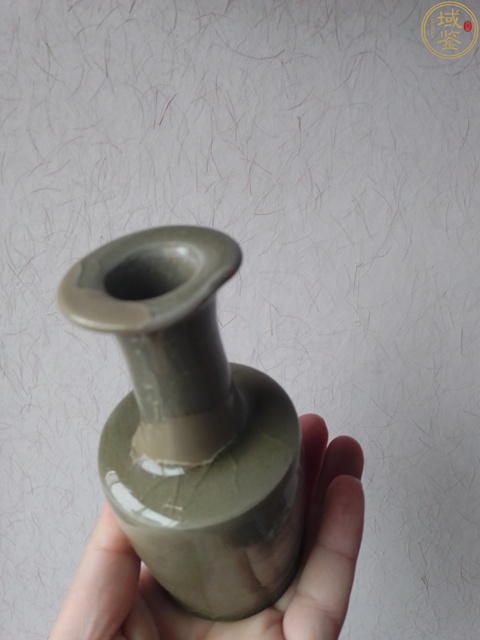 古玩陶瓷龍泉青瓷紙槌瓶真品鑒賞圖