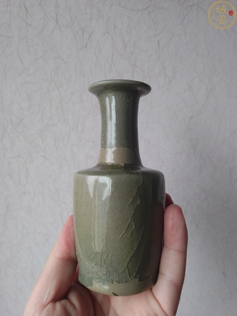 古玩陶瓷龍泉青瓷紙槌瓶真品鑒賞圖