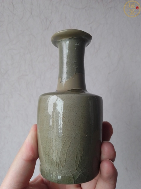 古玩陶瓷龍泉青瓷紙槌瓶真品鑒賞圖