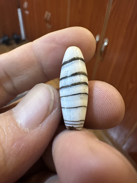 古玩玉器纏絲瑪瑙珠真品鑒賞圖