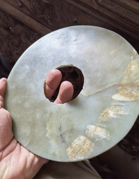 古玩玉器玉璧真品鑒賞圖