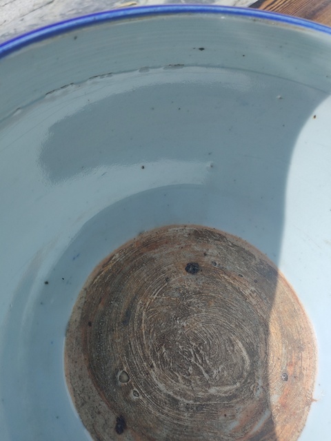 古玩陶瓷祭藍(lán)釉香爐真品鑒賞圖