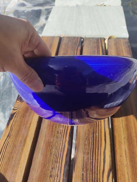 古玩陶瓷祭藍(lán)釉香爐真品鑒賞圖