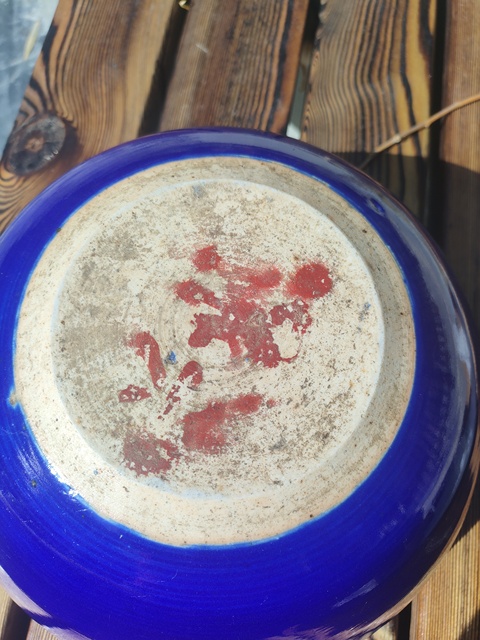 古玩陶瓷祭藍(lán)釉香爐真品鑒賞圖