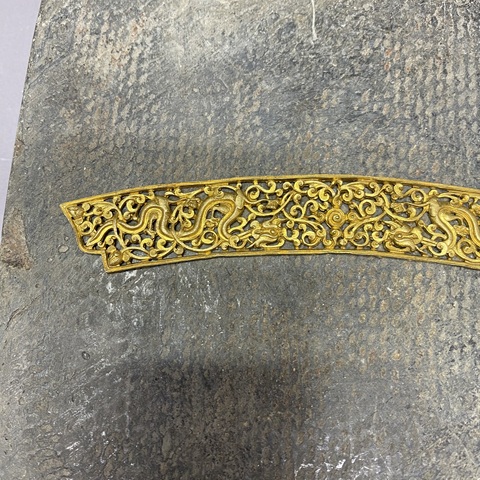 古玩陶瓷銀鎏金簪花真品鑒賞圖