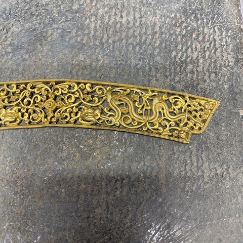 古玩陶瓷銀鎏金簪花真品鑒賞圖