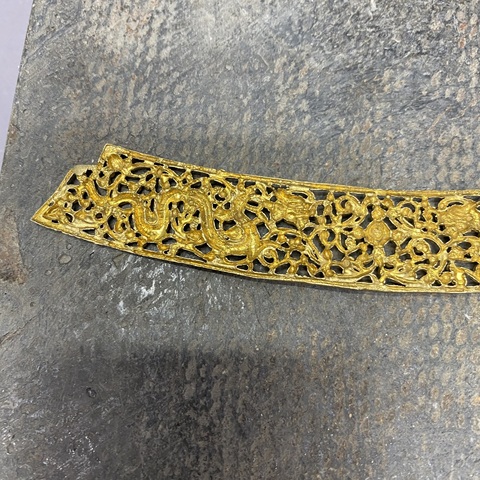 古玩陶瓷銀鎏金簪花真品鑒賞圖