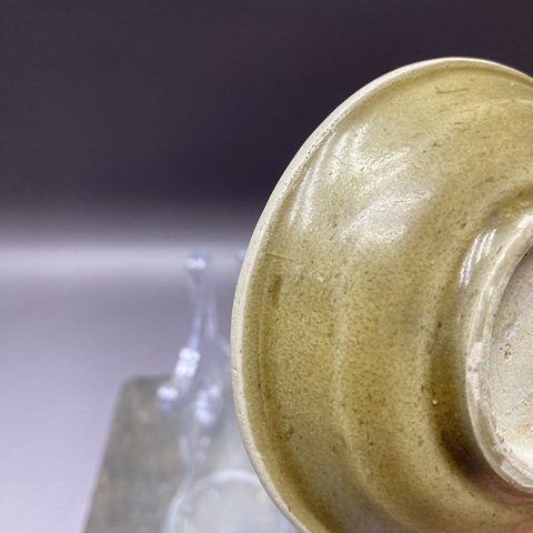 古玩陶瓷龍泉窯青釉印花雙魚紋洗真品鑒賞圖