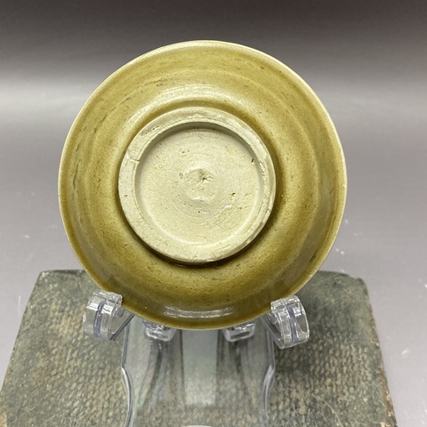 古玩陶瓷龍泉窯青釉印花雙魚紋洗真品鑒賞圖