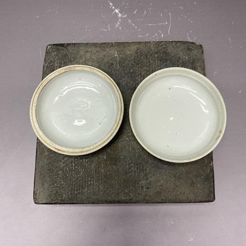 古玩陶瓷人物紋粉彩蓋盒真品鑒賞圖