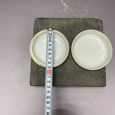 古玩陶瓷人物紋粉彩蓋盒真品鑒賞圖