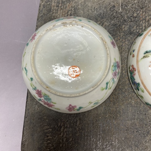 古玩陶瓷人物紋粉彩蓋盒真品鑒賞圖