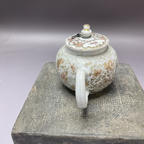 古玩陶瓷博古圖執壺真品鑒賞圖