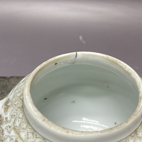 古玩陶瓷博古圖執壺真品鑒賞圖