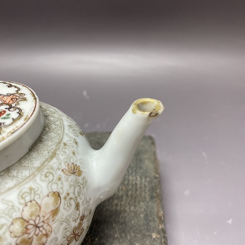 古玩陶瓷博古圖執壺真品鑒賞圖