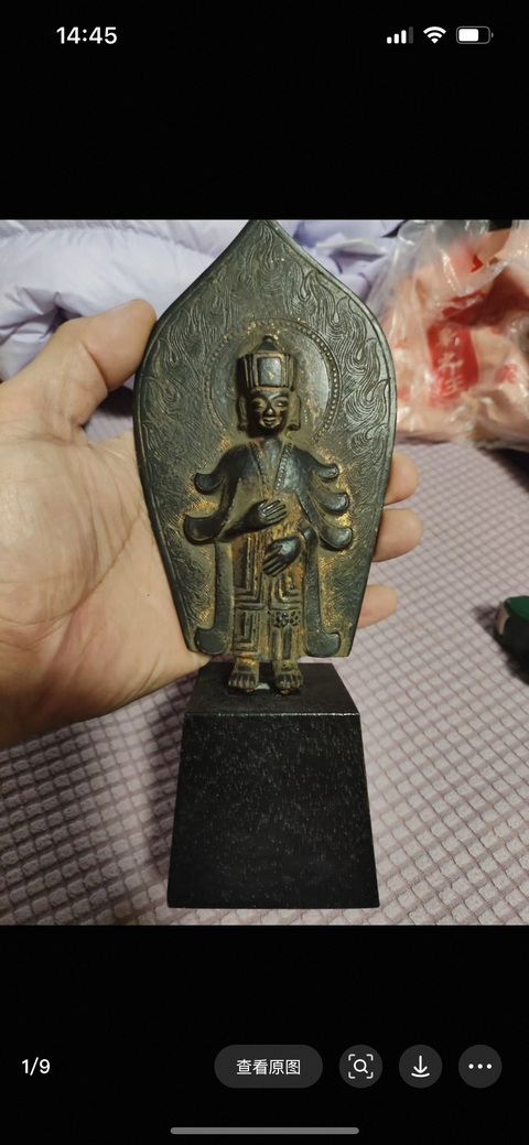 古玩銅器銅佛像真品鑒賞圖