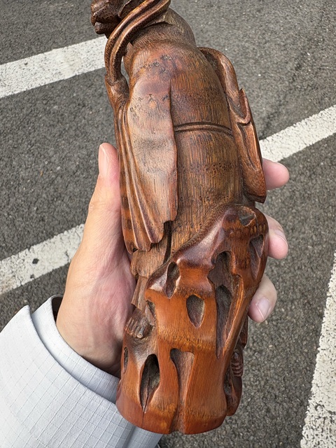 古玩雜項竹根雕真品鑒賞圖