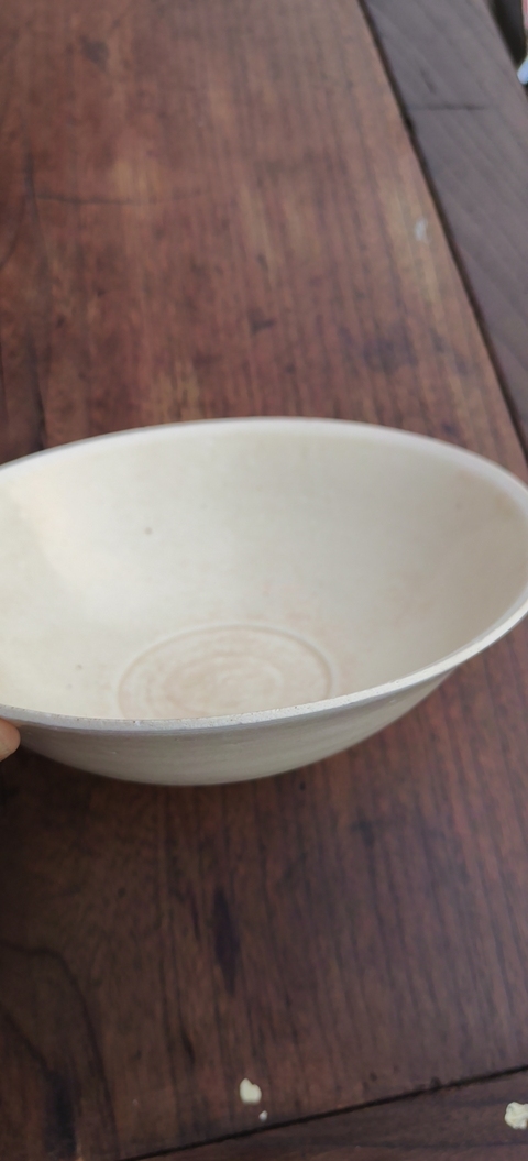 古玩陶瓷芒口圈足覆燒工藝影青碗真品鑒賞圖