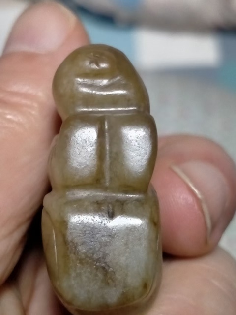 古玩玉器提油仿古“玉童子”真品鑒賞圖