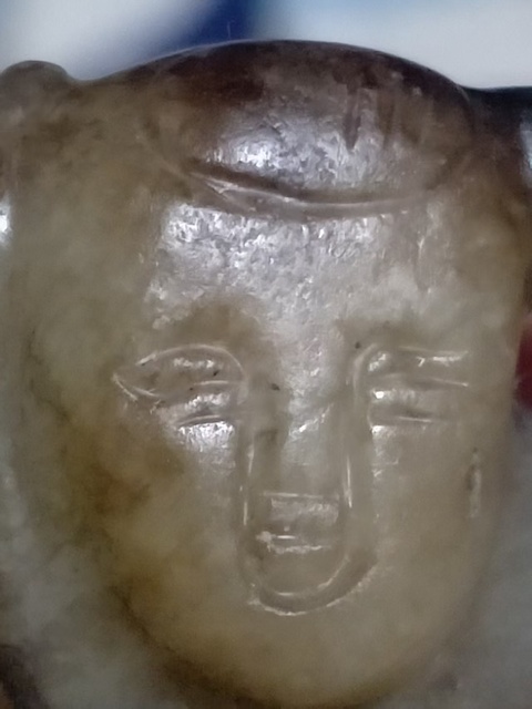 古玩玉器提油仿古“玉童子”真品鑒賞圖