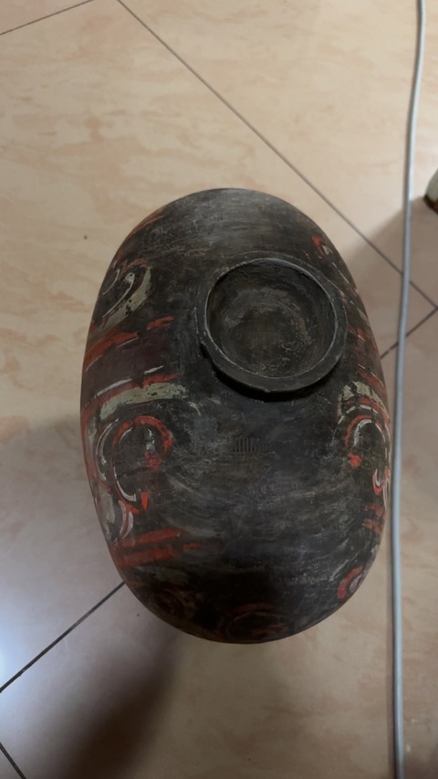 古玩陶瓷漢代繭式壺真品鑒賞圖