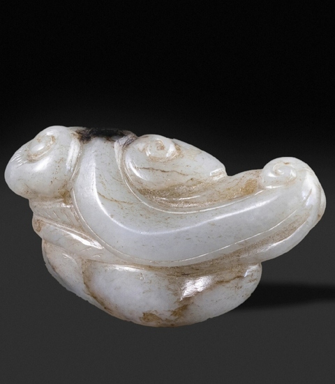 古玩玉器仿古做舊如意紋把件真品鑒賞圖