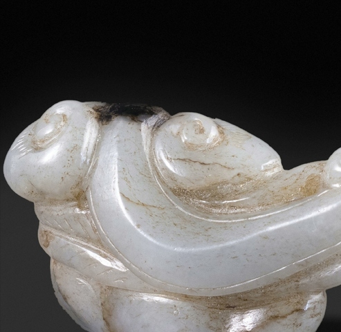 古玩玉器仿古做舊如意紋把件真品鑒賞圖