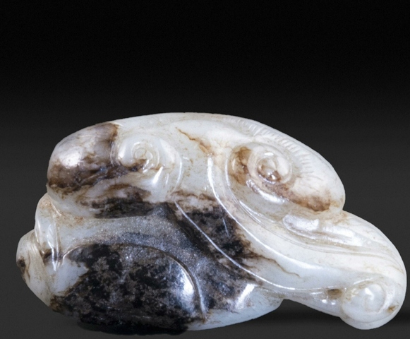 古玩玉器仿古做舊如意紋把件真品鑒賞圖