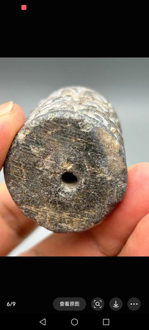 古玩玉器滑石雕“谷紋勒”真品鑒賞圖