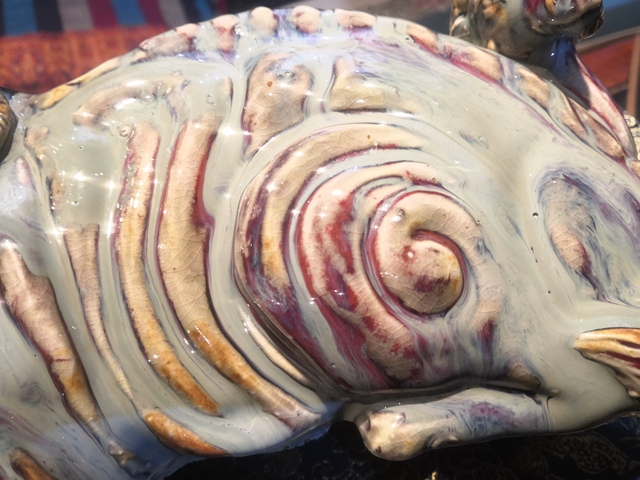古玩陶瓷窯變釉臥羊真品鑒賞圖