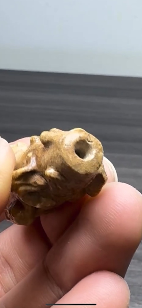 古玩玉器做舊仿古“螭龍紋勒”真品鑒賞圖