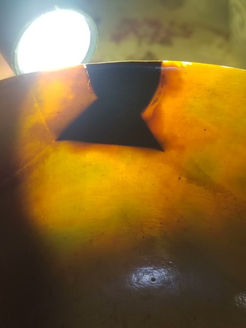 古玩陶瓷清光緒黃地素三彩暗刻雙龍戲珠紋碗拍賣，當前價格5888元